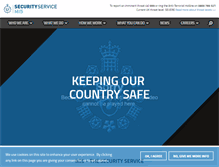 Tablet Screenshot of mi5.gov.uk